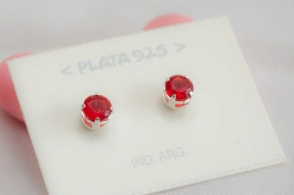 L-AR0764 Aros cubic circulosROJO