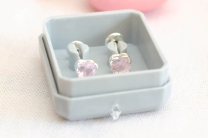 ABRI1171 Aros abridores corazon calado cubic ROSA