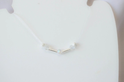 L-CA0263 Tanza con bolitas TUBOS TRANSPARENTE