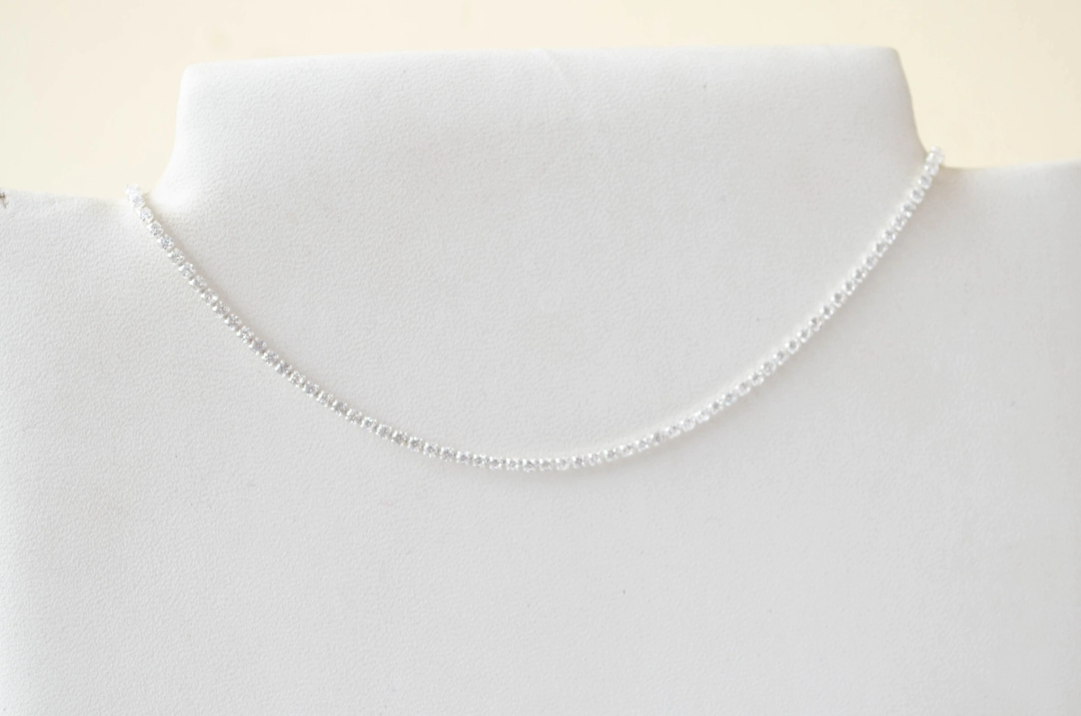 L-CA0266 Cadena cubics cuadraditos 40cm