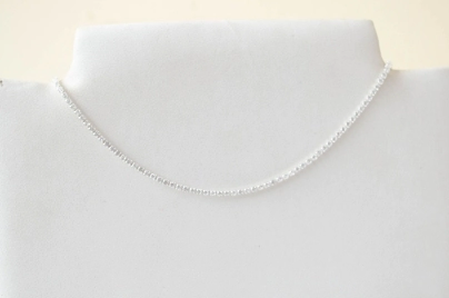 L-CA0266 Cadena cubics cuadraditos 40cm