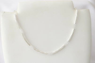 L-CA0241 Colgante cristales y tubo TRANSPARENTE