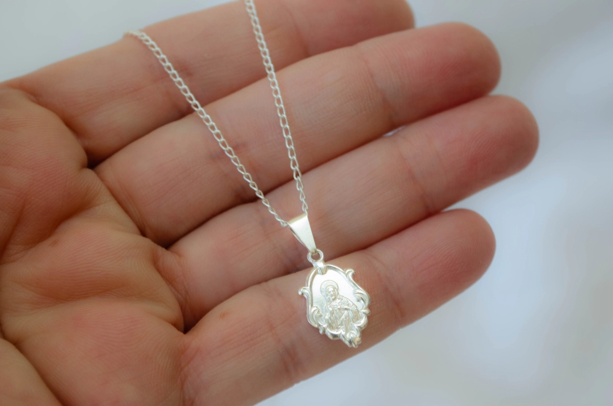 L-CA0288 Cadena 40cm+ Virgen