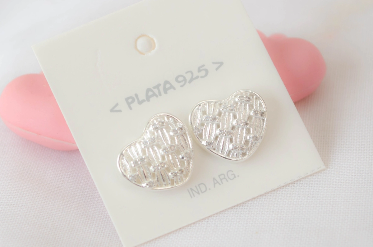 L-AR0975 Aros coraz�n calado