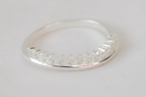 L-AN0167 Anillo coronita cubics