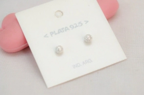 L-AR0977 Aros bolitas 4mm labradas