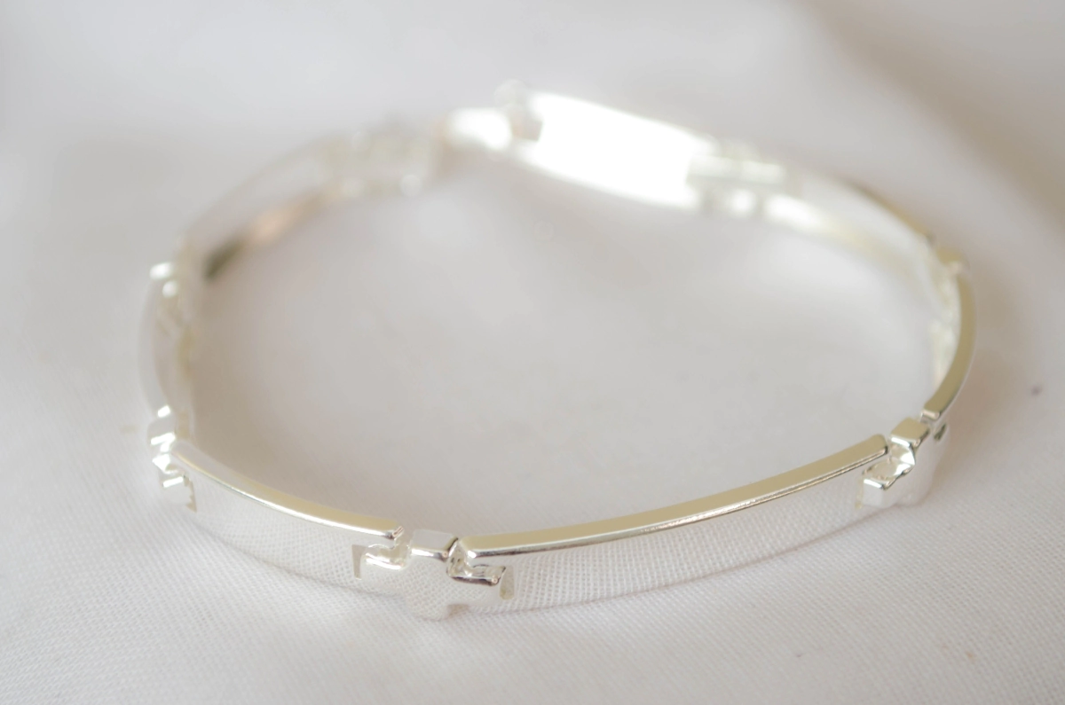 L-PU0138 Pulsera semirgida rectangulos