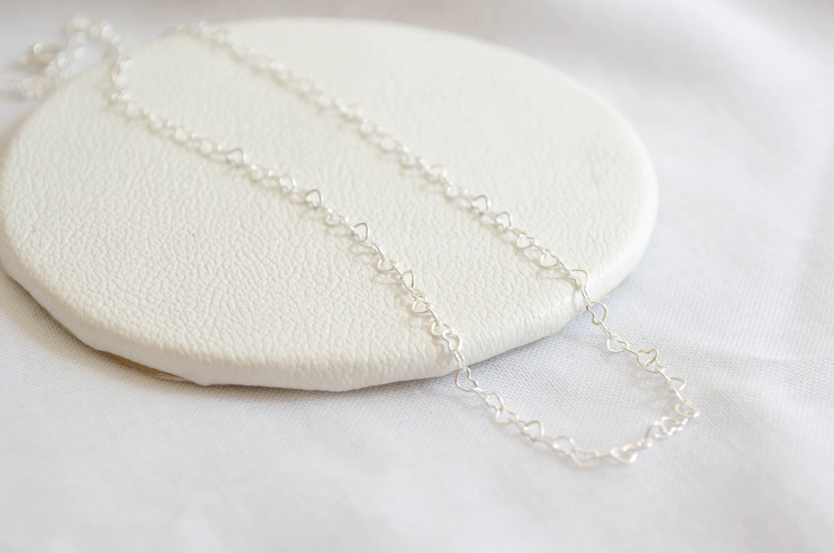 L-CA0114 Cadena 50 cm corazones 