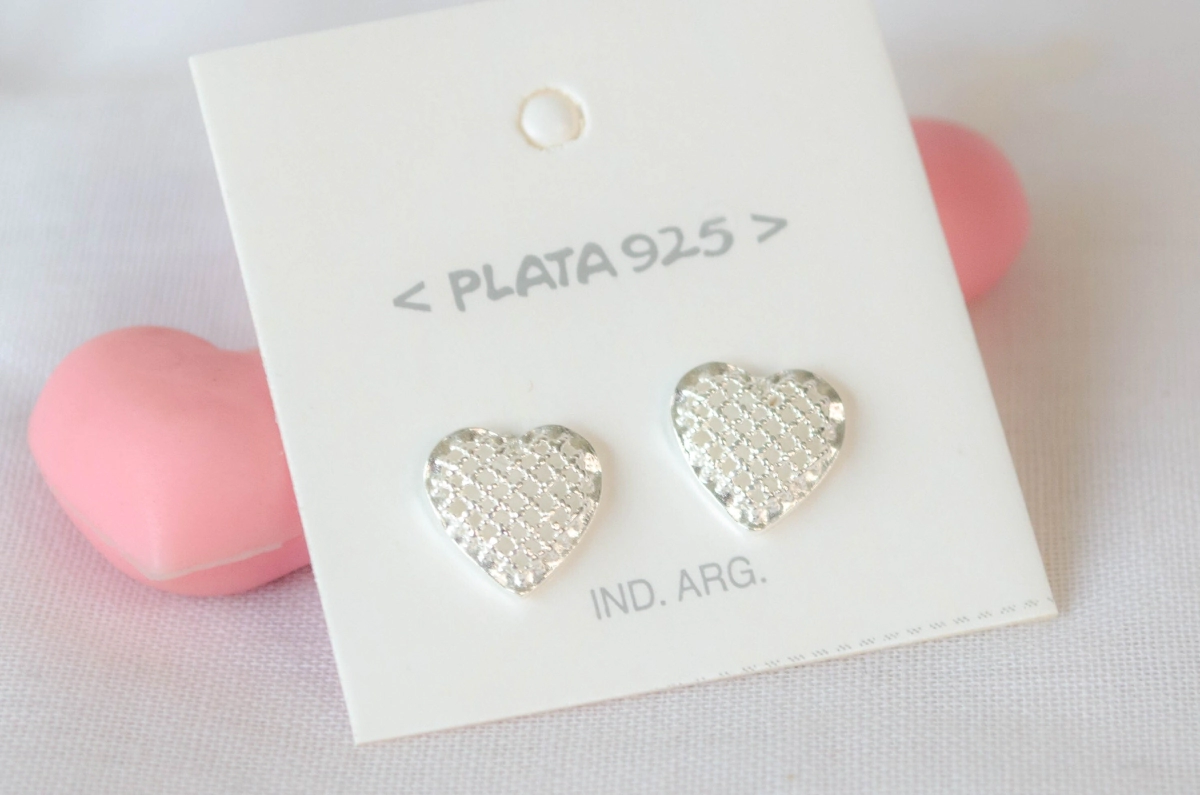 L-AR0978 Aros corazones enrejados