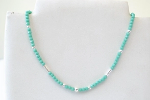 FF-0011 SOBRE Colgante elastizado cristales bolas tubos VERDE OSCURO