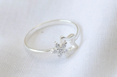 FF-0027 Sobre especial anillo ESTRELLA CUBIC