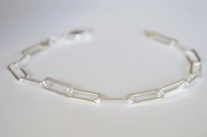 PU515 Pulsera eslabones rectángulos - 19cm