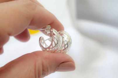 FF-0046 SOBRE aros media argolla rombos