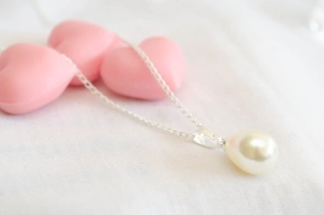 FF-0059 SOBRE Cadena con gota perla grande