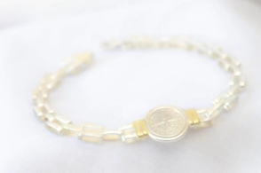 FF-0135 SOBRE Pulsera panter centro con duble centro SAN BENITO