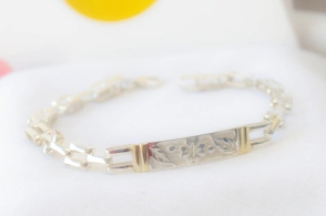 FF-0135 SOBRE Pulsera panter centro con duble centro RECTANGULO