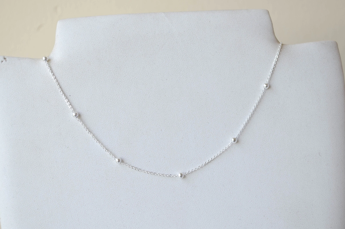 L-CA0311 Cadena con bolitas 45cm