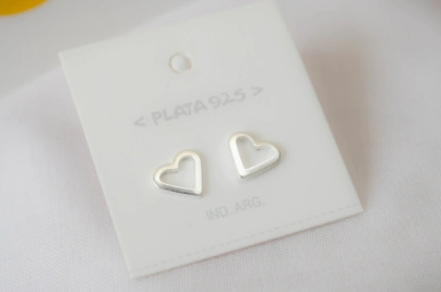 L-AR1020 Aros corazones bordes 