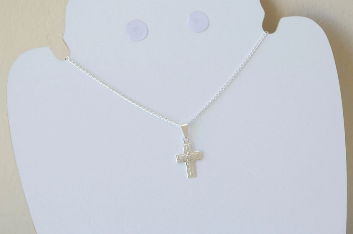 L-CA0320 Cadena 40 + cruz esp�ritu santo