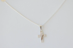 L-CA0322 Cadena 40+ cruz labrada