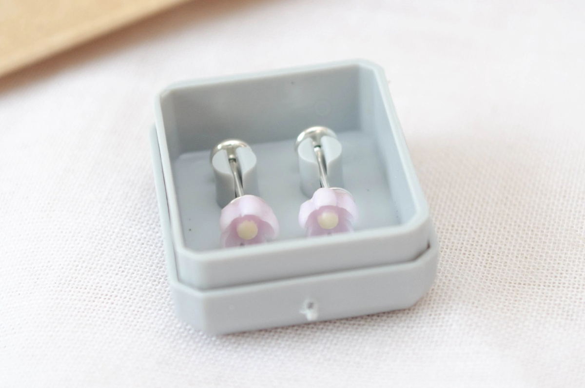 ABRI1505 Aros abridores flor relieve LILA