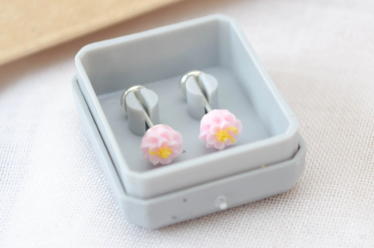 ABRI1509 Aros abridores flor relieve ROSA