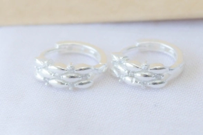 L-AR1066 Aros argollas cubics 1.4cm