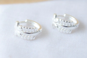 L-ARC0024 Aros cubanos hojitas mariposa