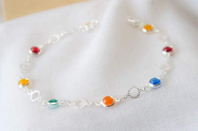 L-PU0182 Pulsera cubics colores