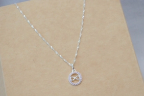 CA0006 Cadena 45+dije infinito circulo TRANS