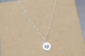 CA0007 Cadena 45+ circulo corazon MULTICOLOR