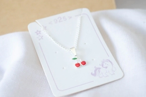 L-CA0369 Cadena 40 cm+dije cerezas