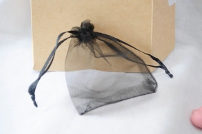 BOLSA ORGANZA 7X9 CM NEGRO
