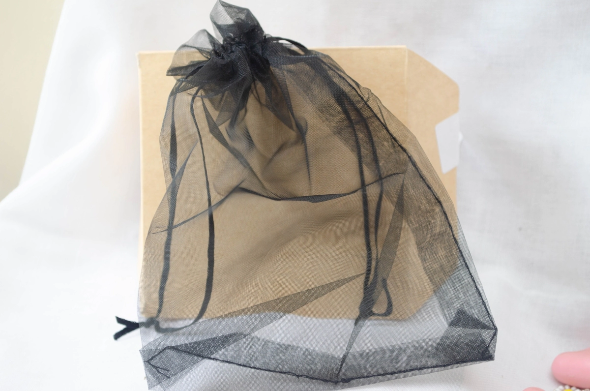 BOLSA ORGANZA 12X17CM NEGRO