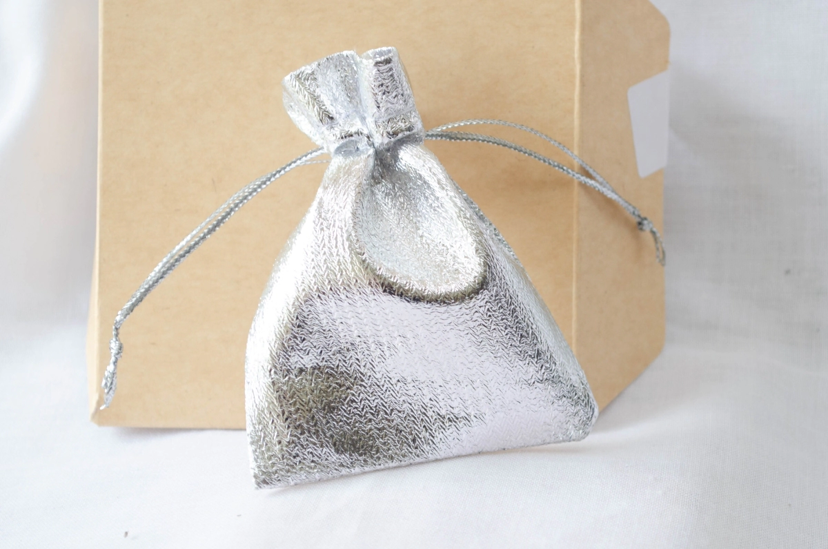 BOLSA LUREX PLATEADA 7X9CM