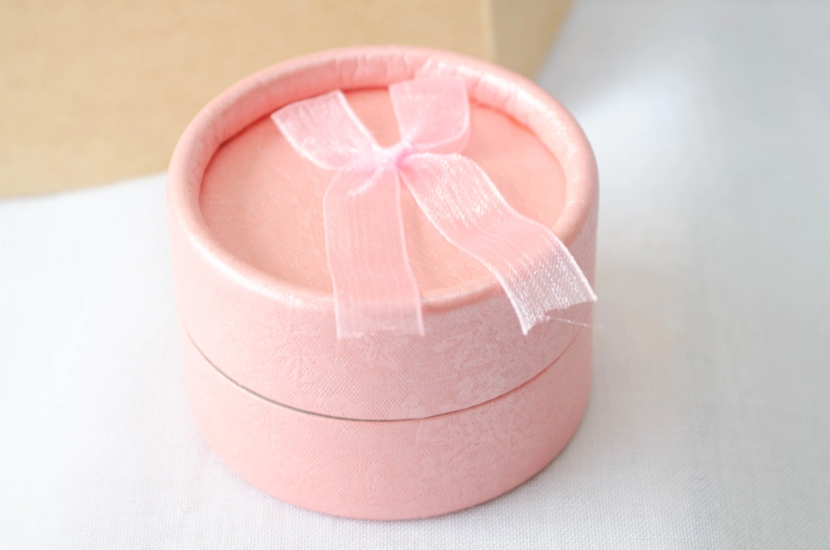 CAJA REDONDA MO�O ROSA