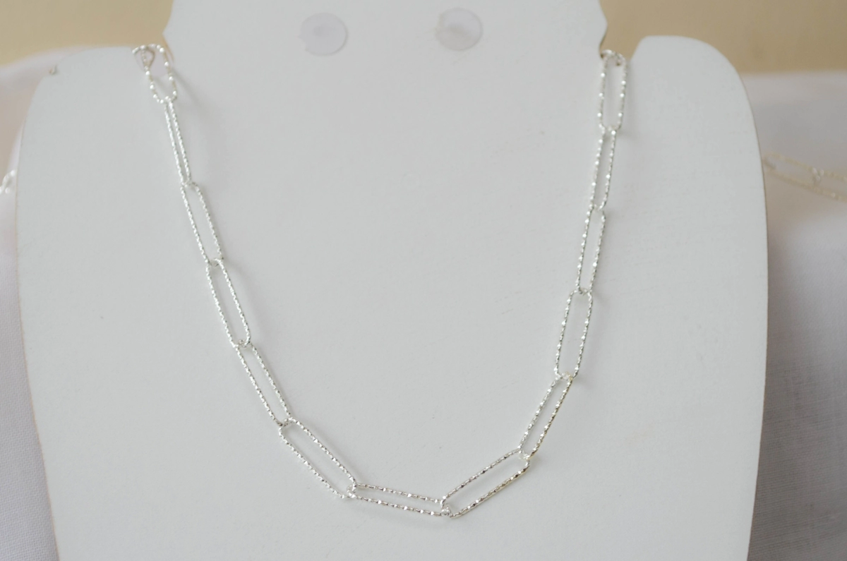 ABC0005 Cadena forcet alargada brillante 50+5cm