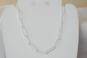 ABC0005 Cadena forcet alargada brillante 50+5cm