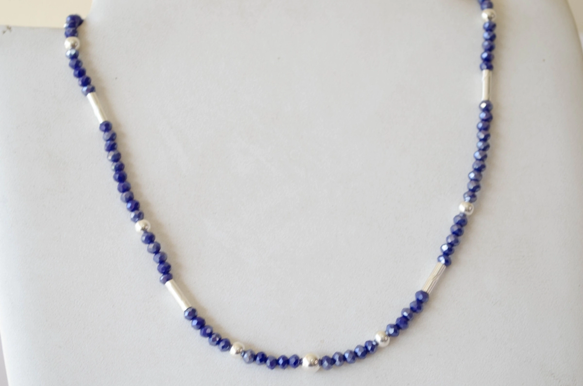 L-CA0378 Colgantes cristales bolas dije CIRCULO azul