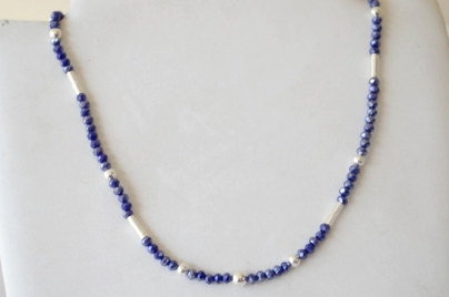 L-CA0378 Colgantes cristales bolas dije CIRCULO azul