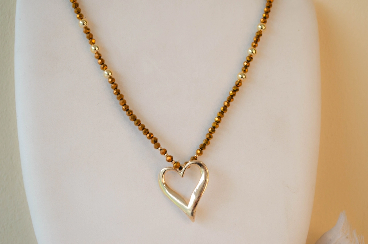 F-CA0005 Colgante cristales chocolates corazon xl 