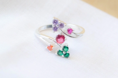 L-AN0178 Anillo formas MULTICOLOR