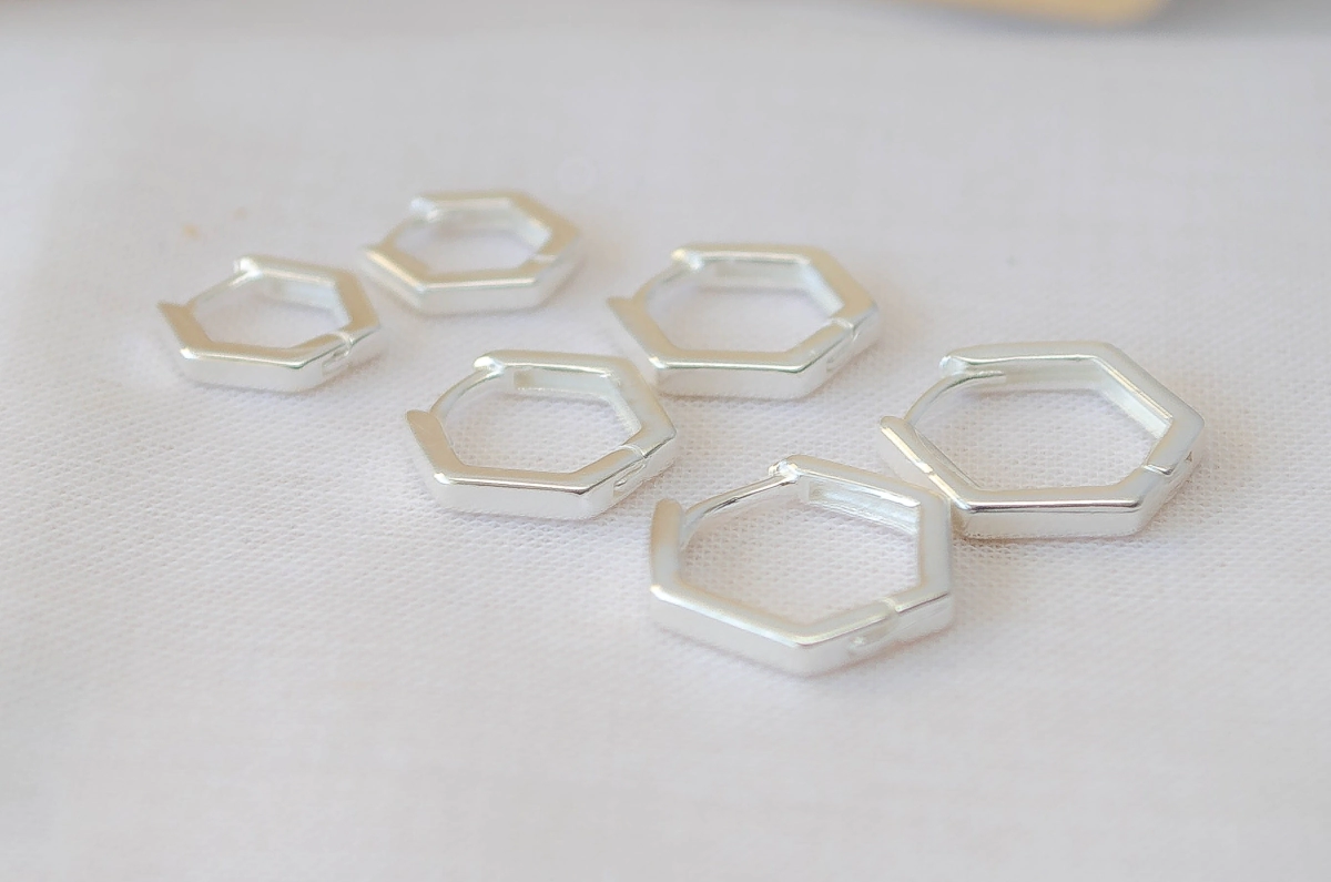 L-TRI0076 TRIO aros cubanos hexagonal