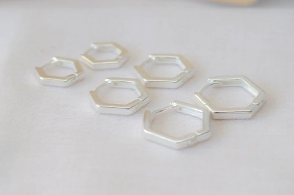 L-TRI0076 TRIO aros cubanos hexagonal