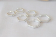 L-TRI0076 TRIO aros cubanos hexagonal