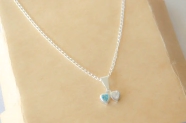 L-CA0384 Cadena MUNDIAL 45cm+2 corazones cubids