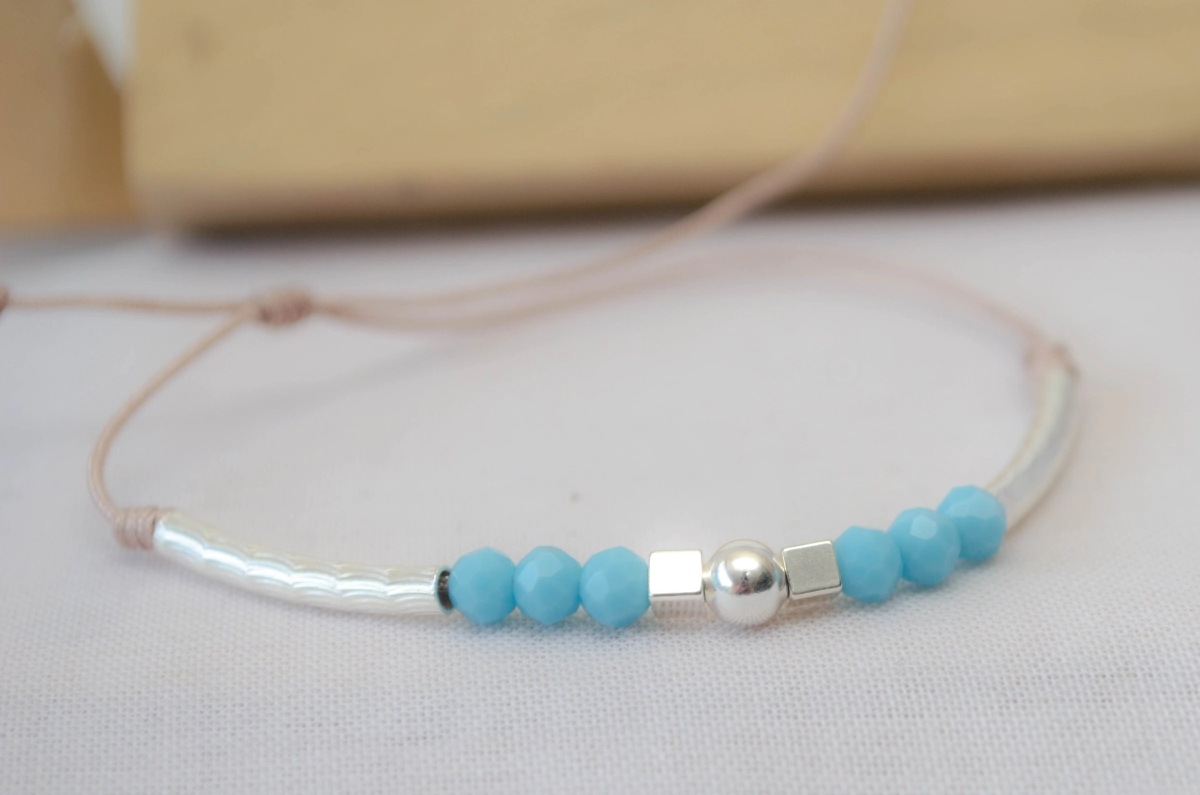 L-PU0220 Pulsera MUNDIAL bolitas tubos NUDE