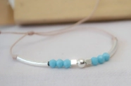 L-PU0220 Pulsera MUNDIAL bolitas tubos NUDE