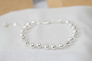 L-PU0229 pulsera bolitas 17 cm + 6