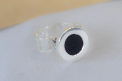 ABAN0023 Anillo tipo Bulgaryy negro
